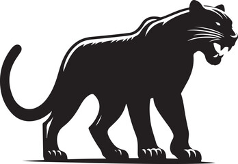 Black panther vector silhouette 