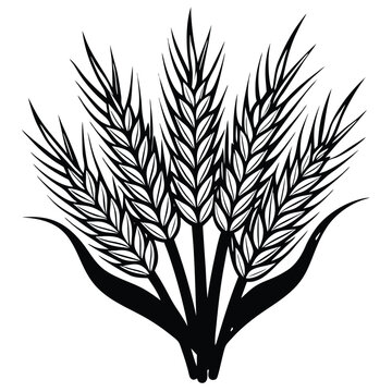 recommend clip art: wheat vector silhouette.