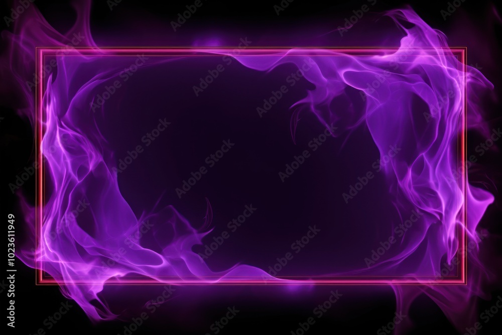 Sticker Neon purple toxic smoke backgrounds darkness glowing.