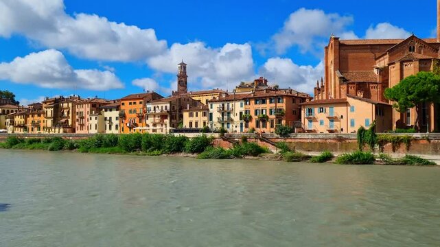 Verona - Italy - Old Town on the Adige