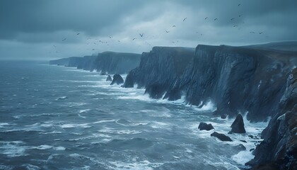 Fototapeta premium wave crashing on rocks