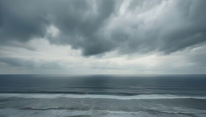 storm over the sea