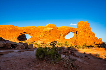 Arches National Park while hiking in the fall of 2024 including Balanced Rock and various arches © Ed