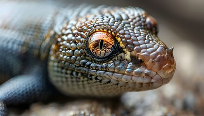close up of a lizard