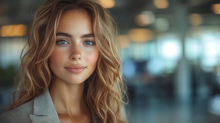 smartly dressed businesswoman navigates her office environment with confidence showcasing professionalism and modern work dynamics in a corporate setting