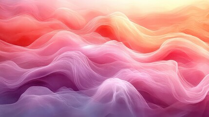 Fototapeta premium soft flowing waves of watercolor in pastel shades blending seamlessly into one another creating an ethereal backdrop with ample space for text