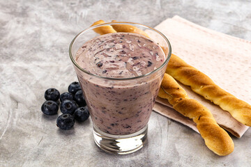 Blueberry milkshake sweet dessert drink