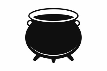 

Witch cauldron poison brew silhouette vector, Cauldron silhouette
