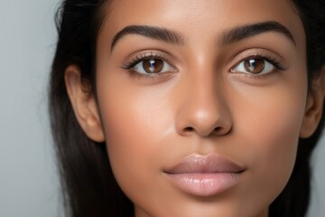 Obraz premium Indian woman make up skin adult perfection.