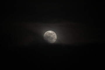 full moon and clouds © Naveen