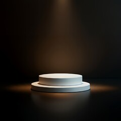 Product podium for product display on studio background