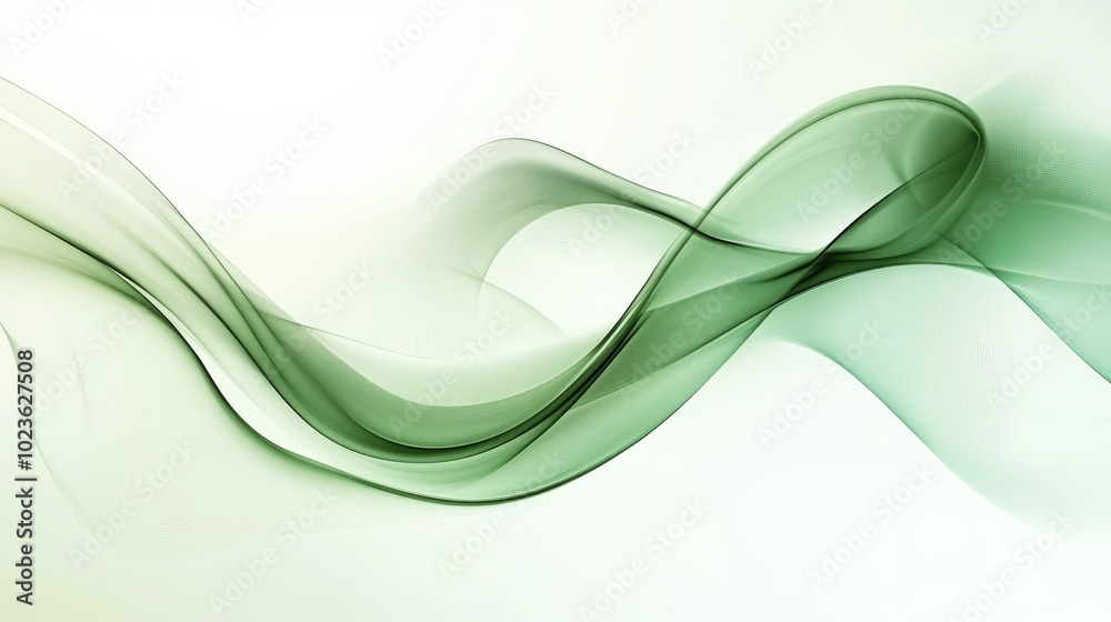 Poster abstract modern background featuring a unique green wave design