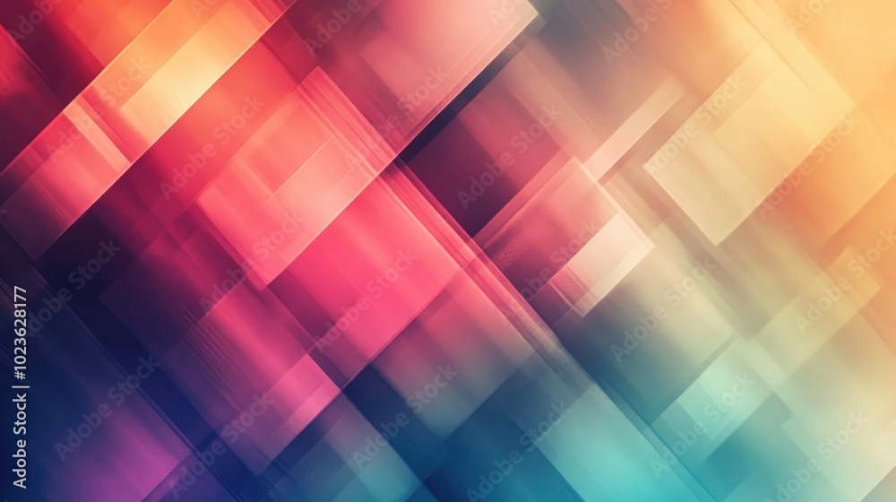Poster Abstract geometric texture featuring a trendy blurred background with a gradient pattern ideal for wallpaper textile poster or decorative design