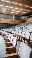 Fototapeta premium Modern Empty Auditorium Seating Arrangement View