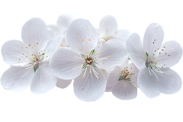 a group of white flowers

