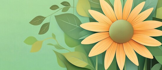 Beautiful Macro Image Of Blossoming Yellow Sunflower