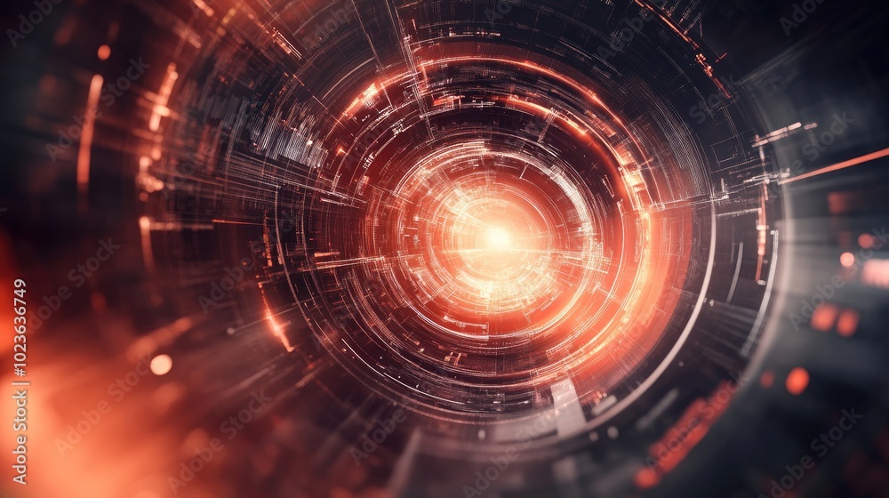 Poster abstract fantasy background featuring technology and engineering with unique organic movement