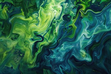 Abstract vivid green and blue colors background