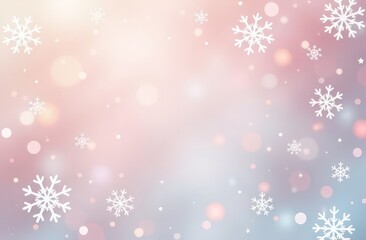 Pastel background with snowflakes 