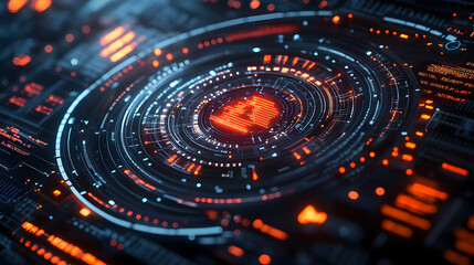 3D Macro Shot of Futuristic Market Forecasting Tool with Holographic Data and Analytics - Extreme Close-Up of Advanced Predictive Insights Icon on White Background for Strategic Market Planning