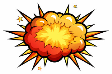 Explosion effect glitter illustration isolated