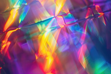 Vintage retro holographic multicolored background with creative effects.