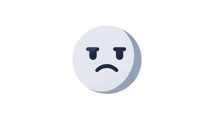 Fototapeta premium 3D Sad Face Emoji