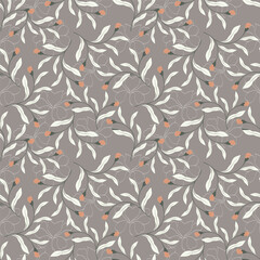 Abstract elegance pattern with floral background.