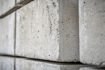 A Close-Up of Stacked Concrete Blocks