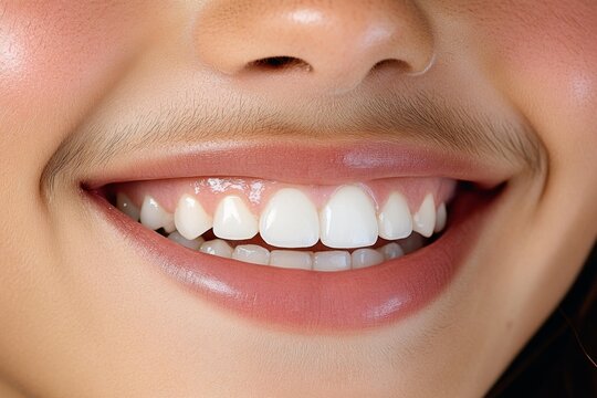A detailed close-up of a personâ€™s face as they smile with contentment, their expression embodying the inner joy and well-being of eudaimonia