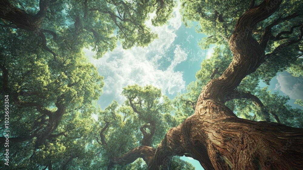 Poster 3d wallpaper design featuring a tree background suitable for murals and ceilings