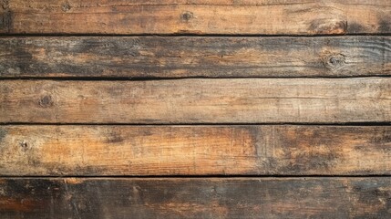 Aged Wooden Plank Background Horizontal Orientation