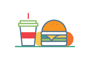 Fast food icons vector illutration