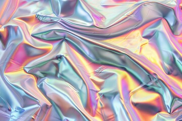 Fototapeta premium Colorful holographic foil texture from the 80s and 90s.