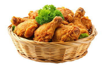 Delicious Basket of Chicken png
