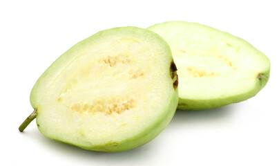Guava on white background - stock photo
