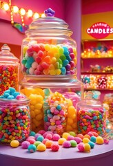 colorful arrangement vibrant candies eye catching display featuring rainbow sweets, lgbtq, lgbt, pride, love, equality, candy, lollipop, chocolate, jelly