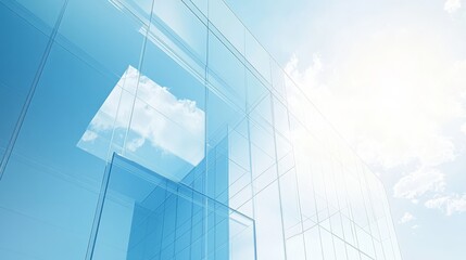 Modern office building with glass exterior