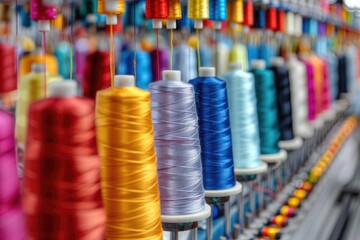 Textile and clothing fabric production machinery factories.