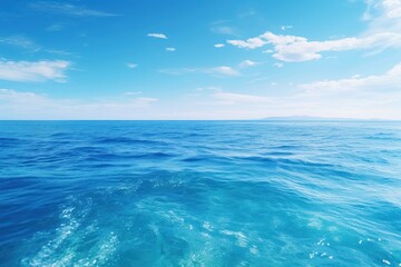 Obraz premium Blue sea outdoors horizon nature.