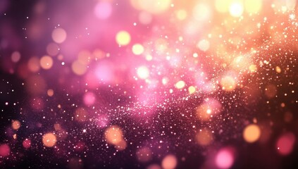 Naklejka premium Pink glitter light astronomy outdoors. 