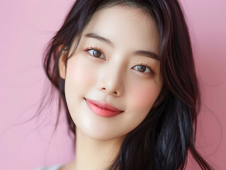 Fototapeta premium Young Asian woman portrait