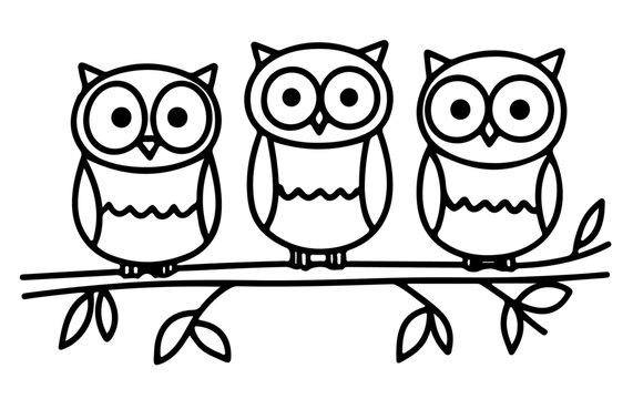 Eulen Eule Owl Set Tiere