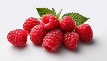 Fresh Ripe Raspberries: Perfect for Smoothies, Desserts, or Healthy Snacking. Vibrant Red Fruit for Culinary and Nutritional Concepts