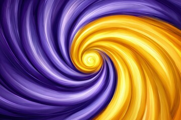 Fototapeta premium Abstract Swirling Pattern in Purple and Gold Hues