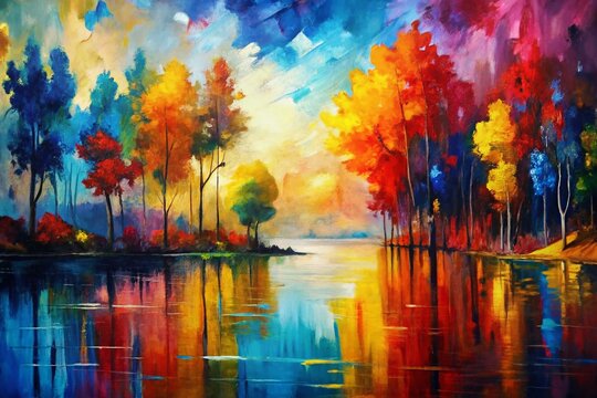 Chromatic Abstraction: Expressionistic, Impressionistic, Bold, Emotive, Primary
