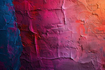 Naklejka premium A wall with a colorful, textured surface