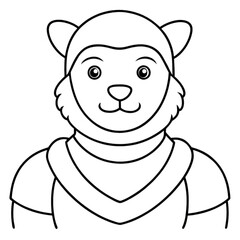 Obraz premium A drawing of a man with a turban on his head