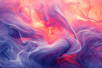 Obraz premium A colorful, abstract painting with a lot of swirls and patterns