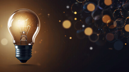 Creative Concept of Light Bulb and Inspiration
